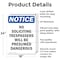 Signmission No Soliciting Trespassers Will OSHA Notice Sign, Aluminum, 18in W x 24in L, 2PK OS-2PACK-NS-A-1824-V-14840 - alternate 2
